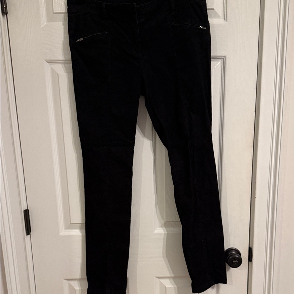 Classic Black Corduroy Women's Pants